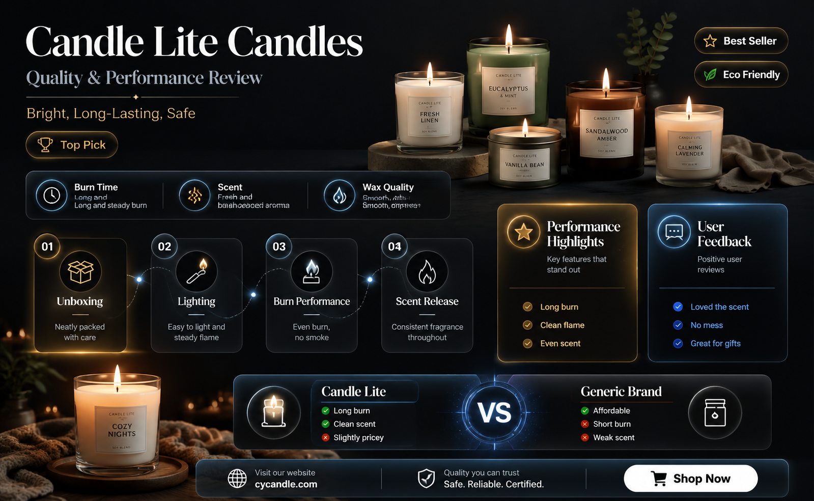 are candle lite candles good