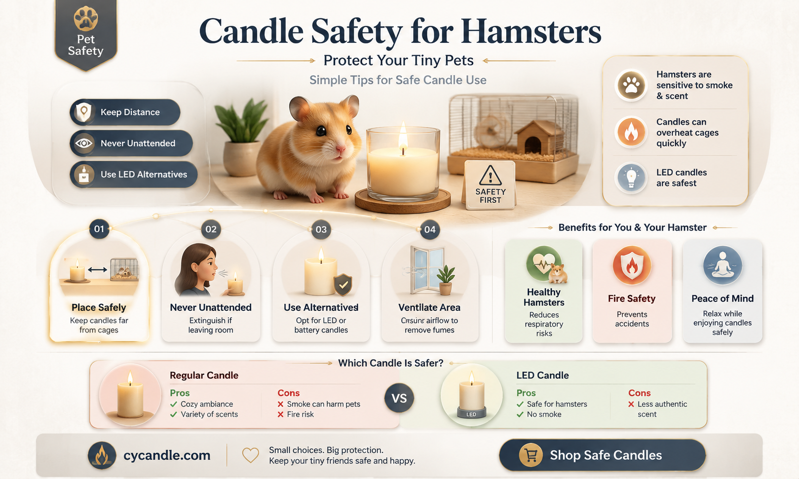 are candles safe for hamsters