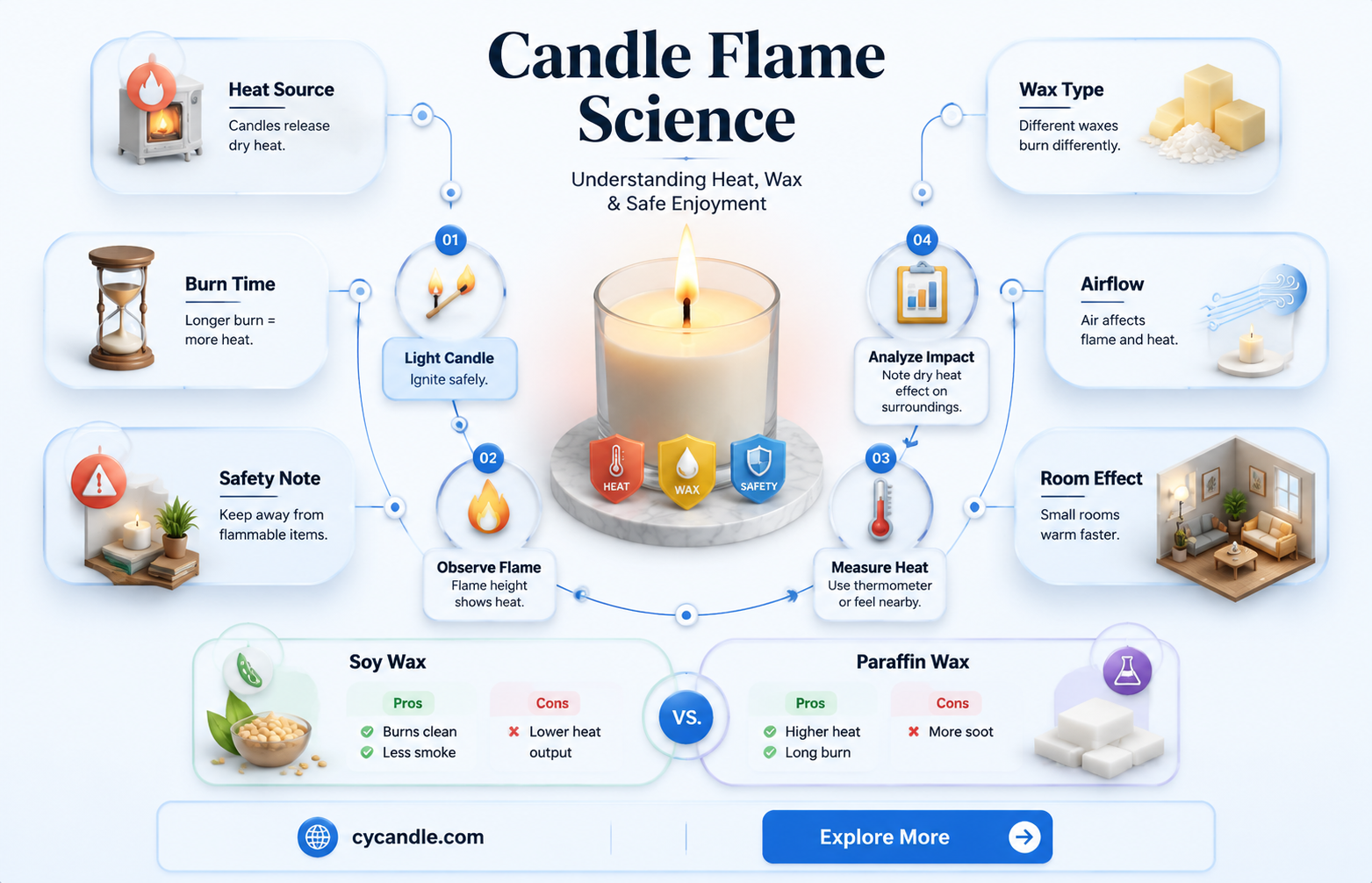 are candles dry heat