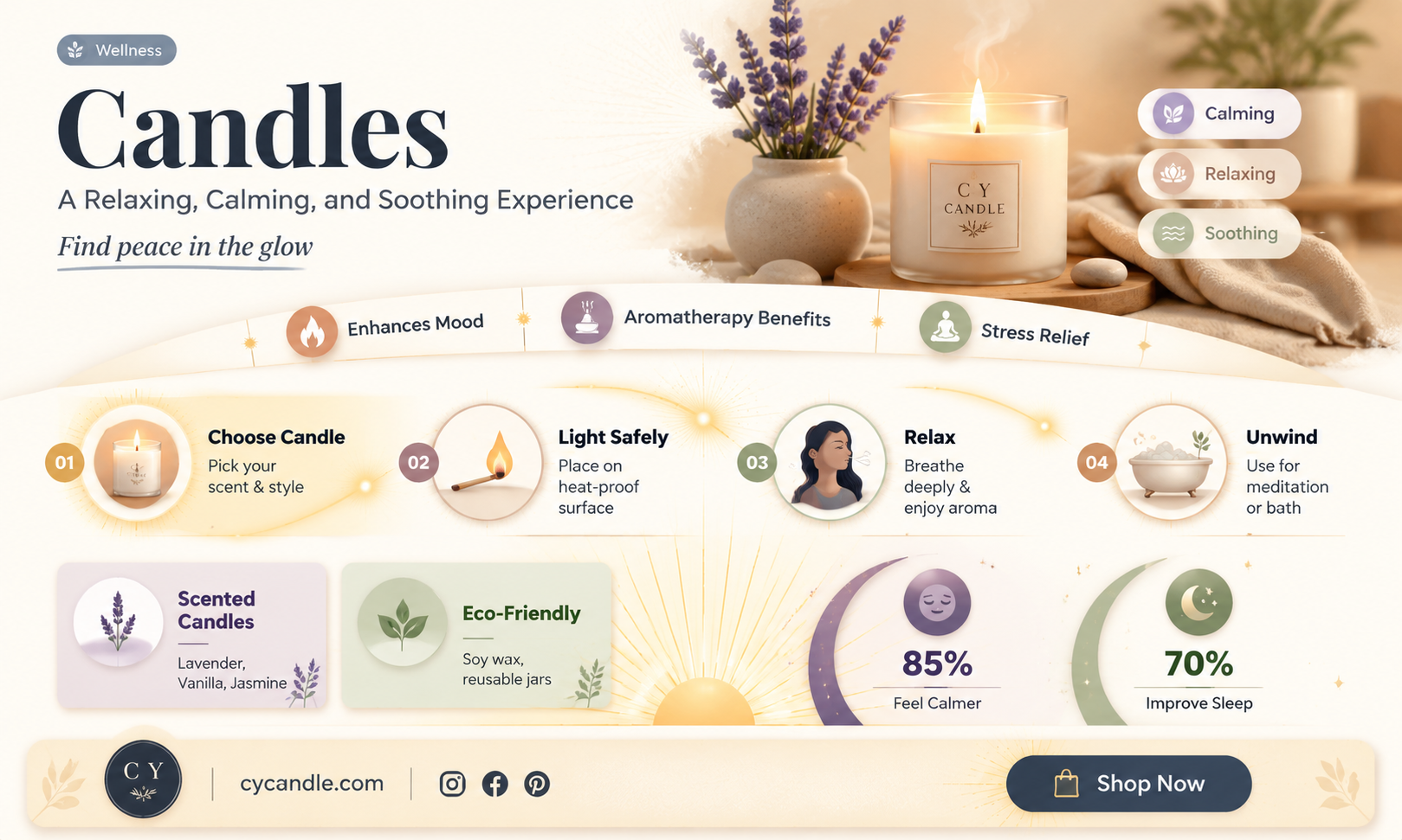 are candles calming