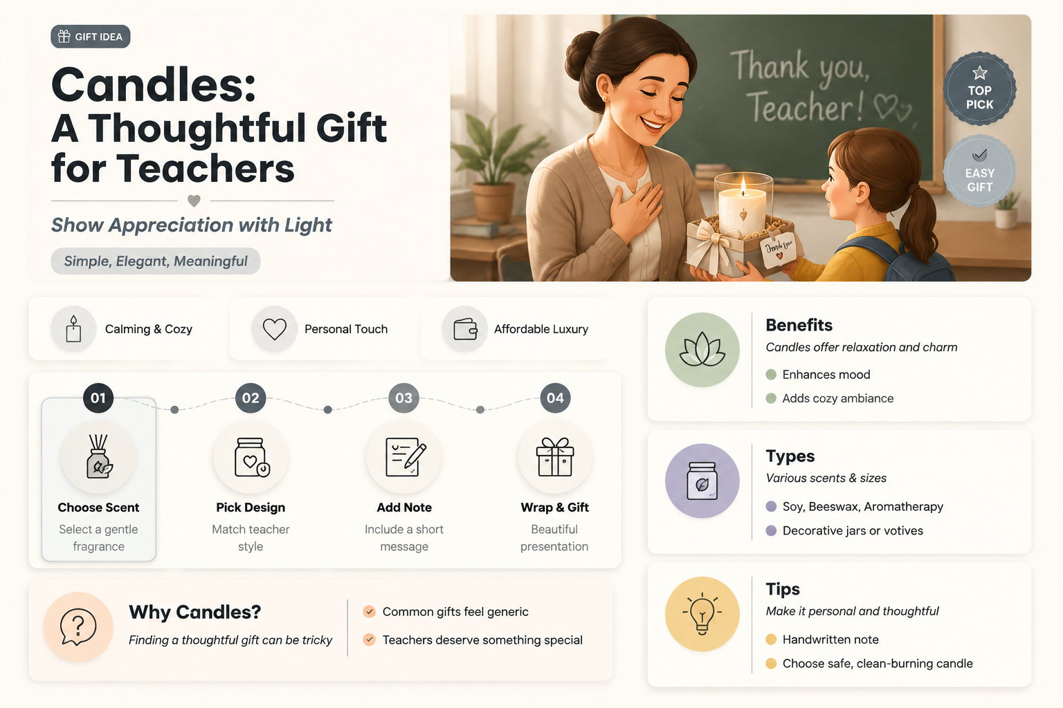 are candles good gifts for teachers