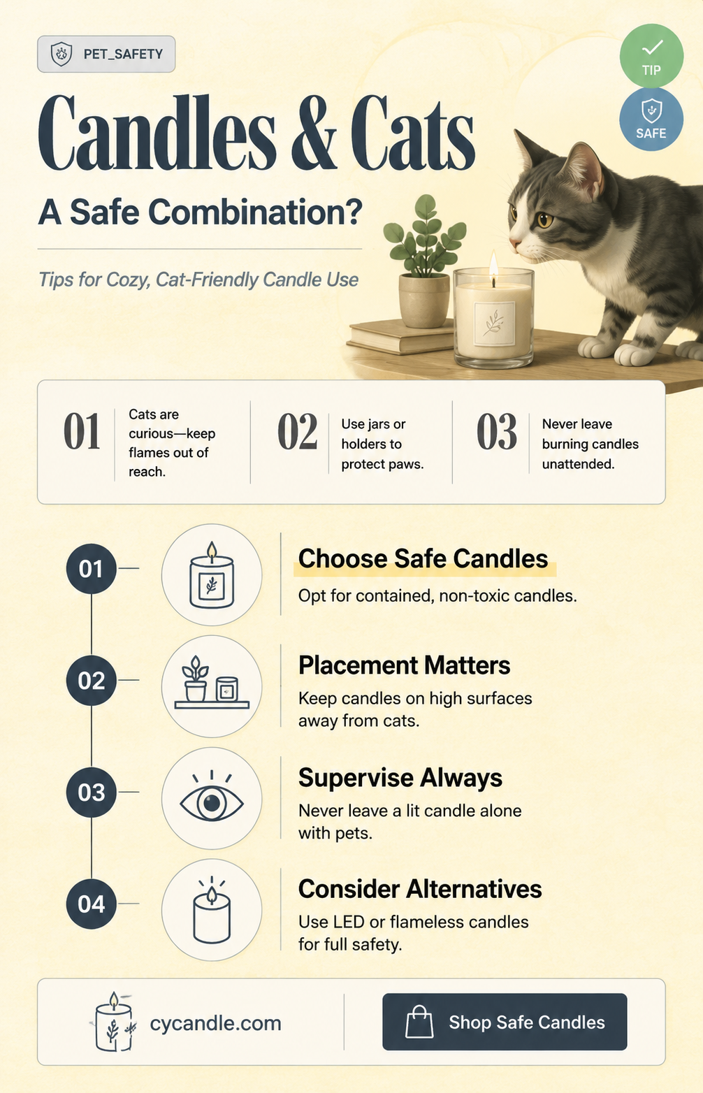 are cats allergic to candles