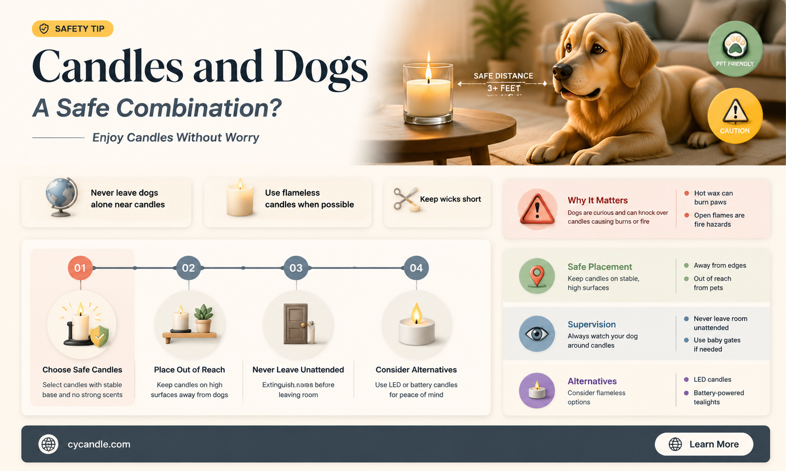 are candles dog friendly