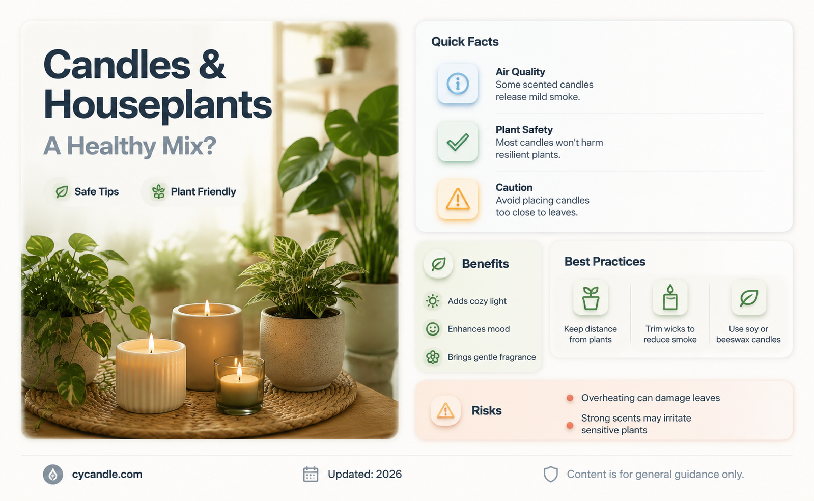 are candles bad for houseplants