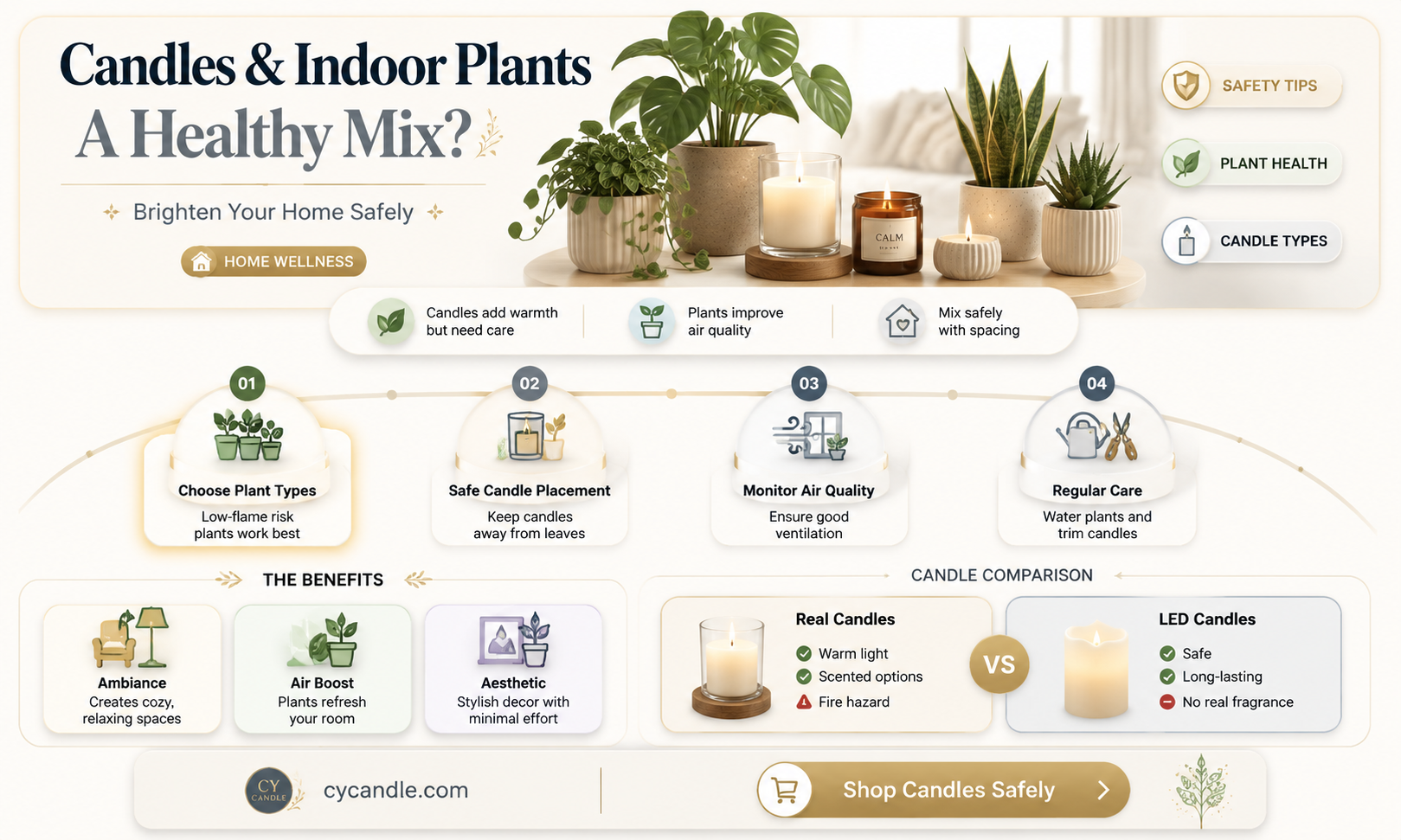 are candles bad for indoor plants