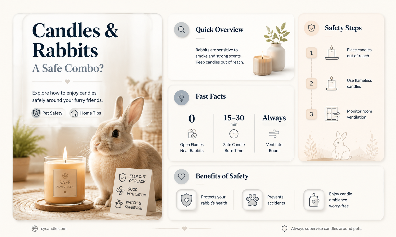are candles bad for rabbits