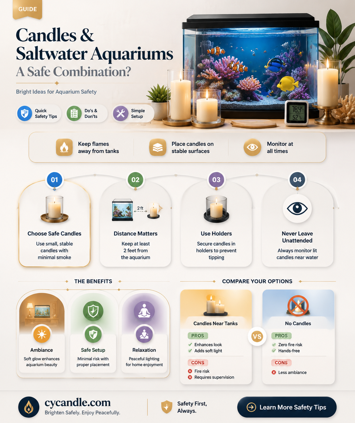 are candles harmful to saltwater aquarium