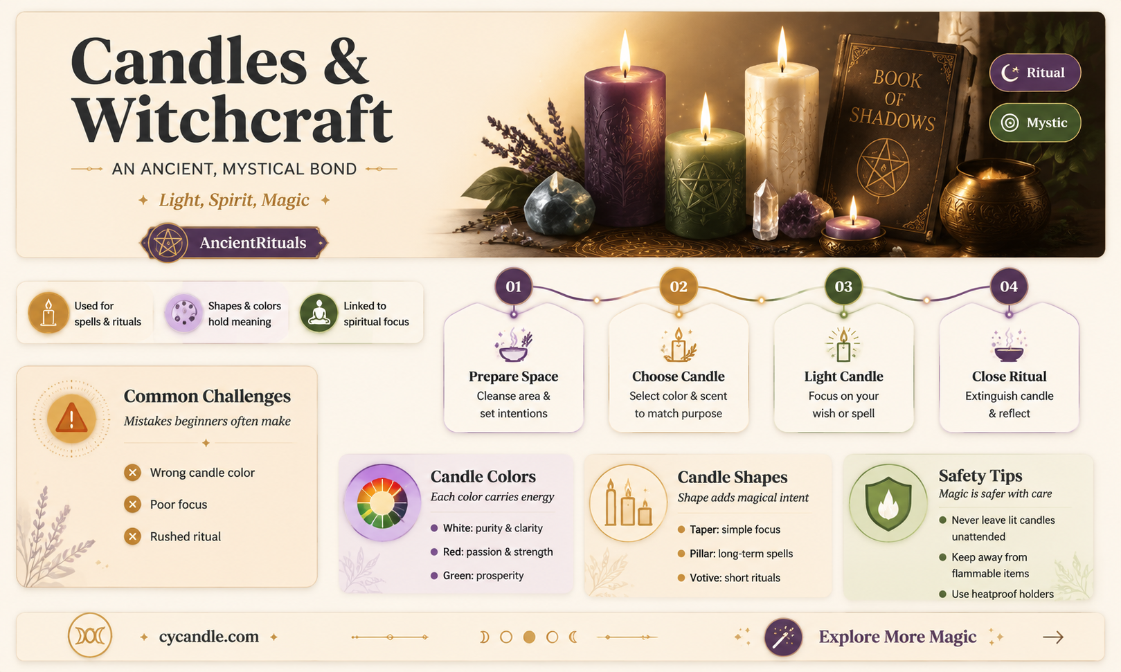 are candles inherently tied to witchcraft