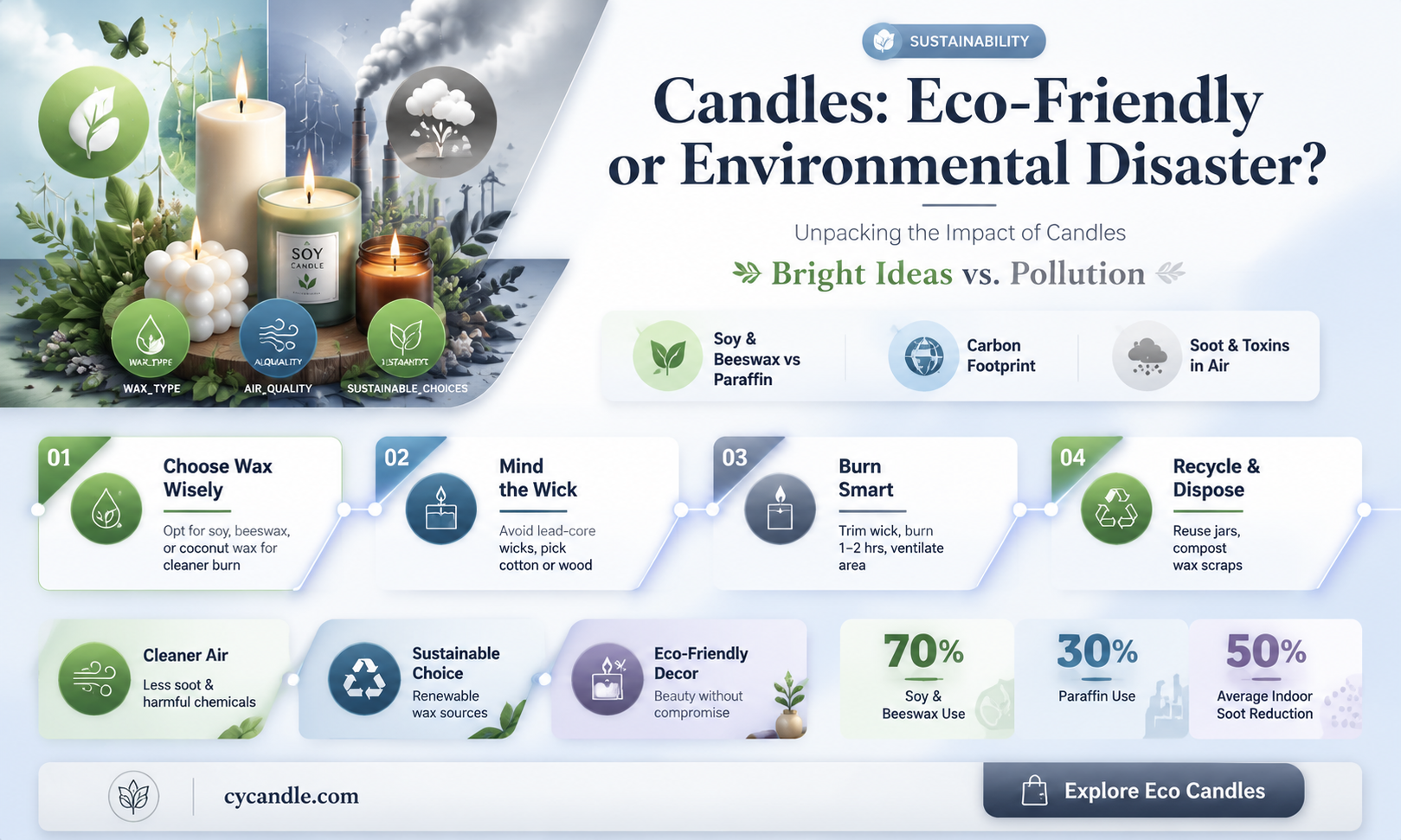 are candles environmetally friendly