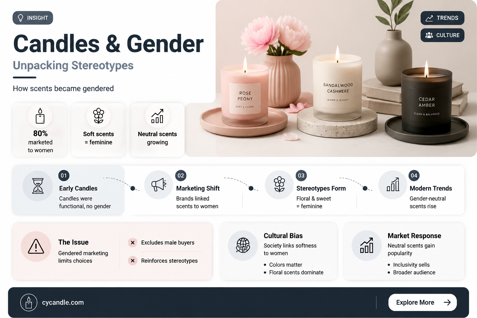 are candles feminine