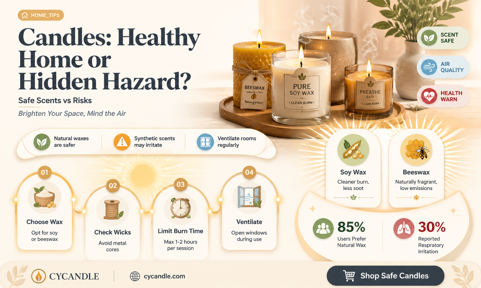 are candles healthy