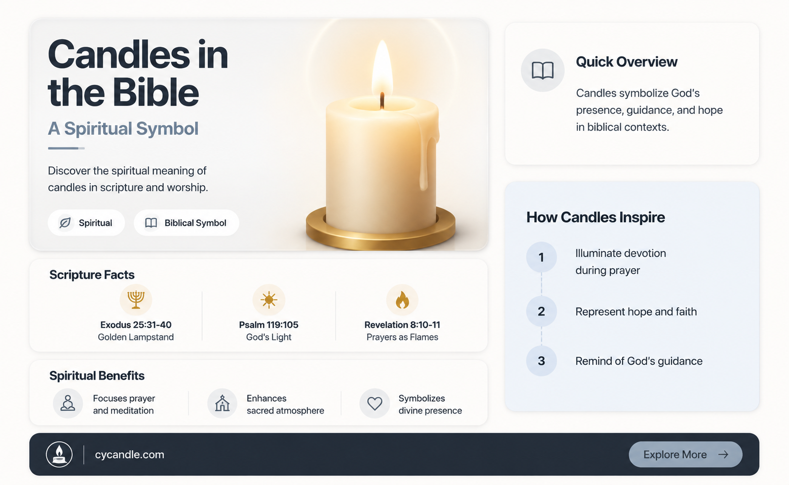 are candles mentioned in the bible