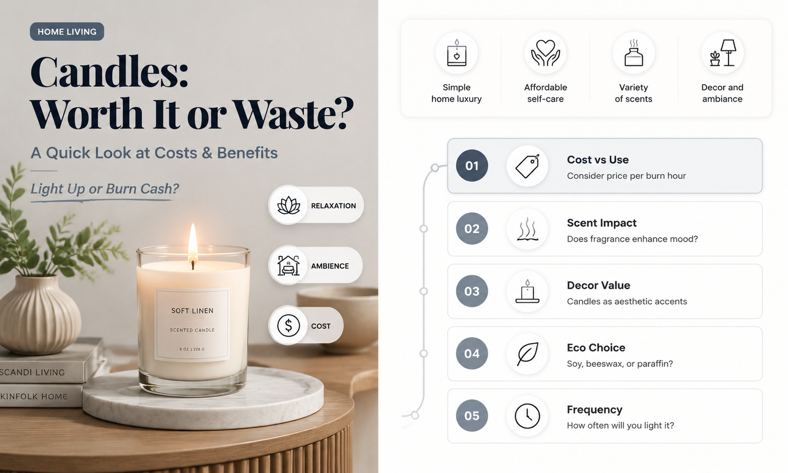 are candles a waste of money