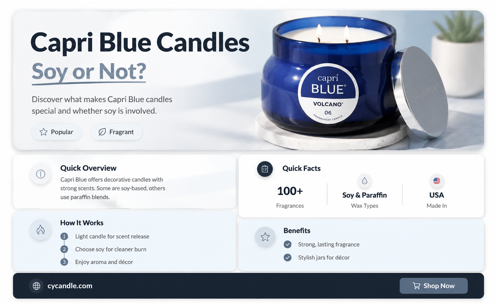 are capri blue candles soy