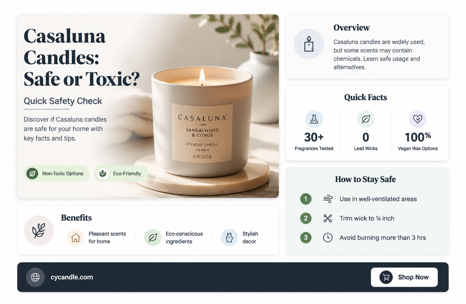 are casaluna candles toxic