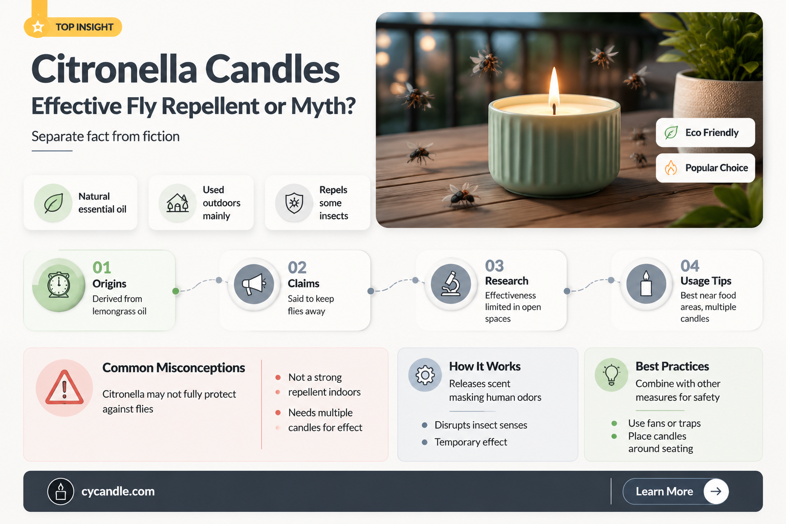 are citronella candles good for flies