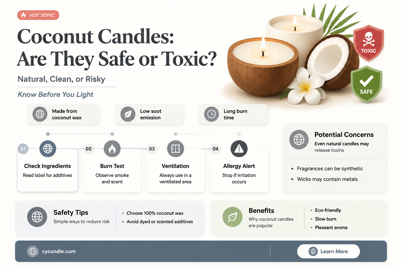 are coconut candles toxic