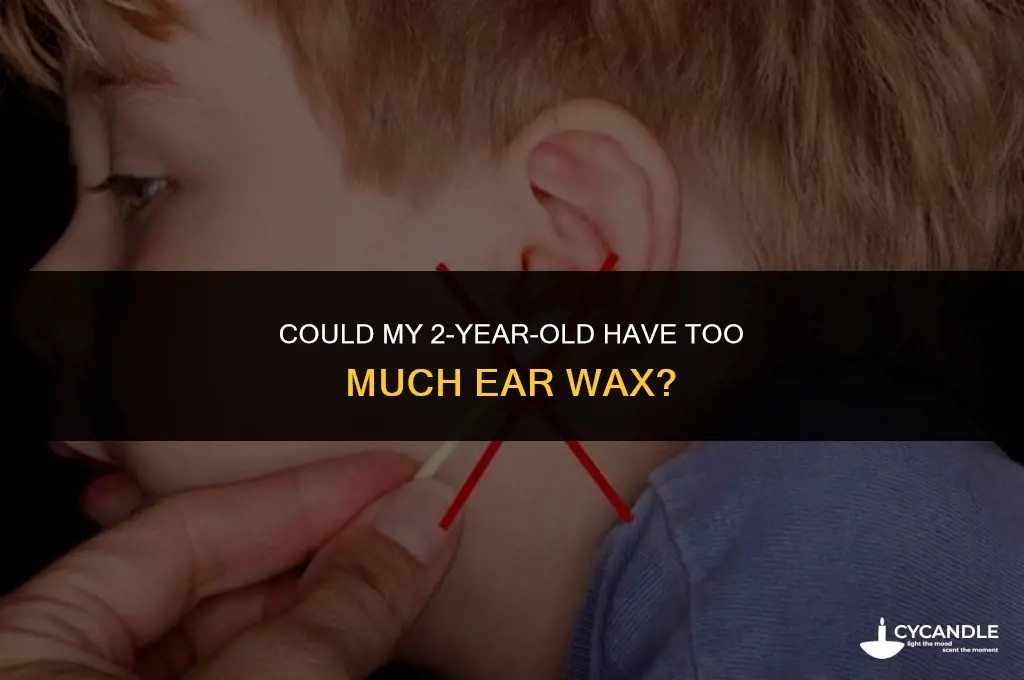 could my 2 year old have too much ear wax