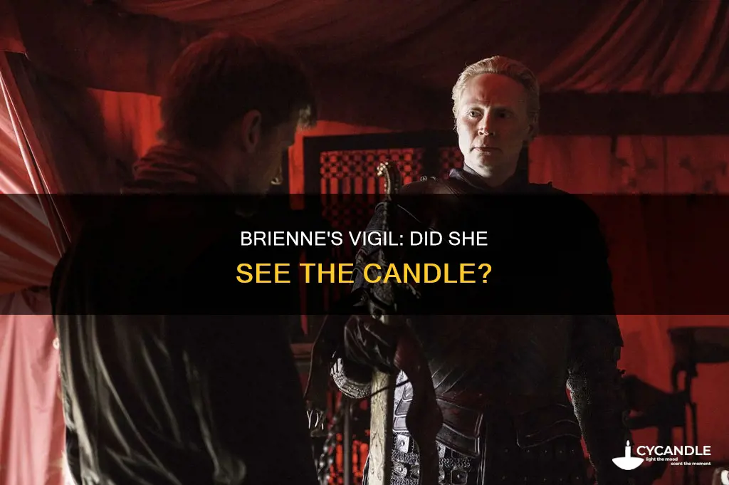 did brienne see the candle