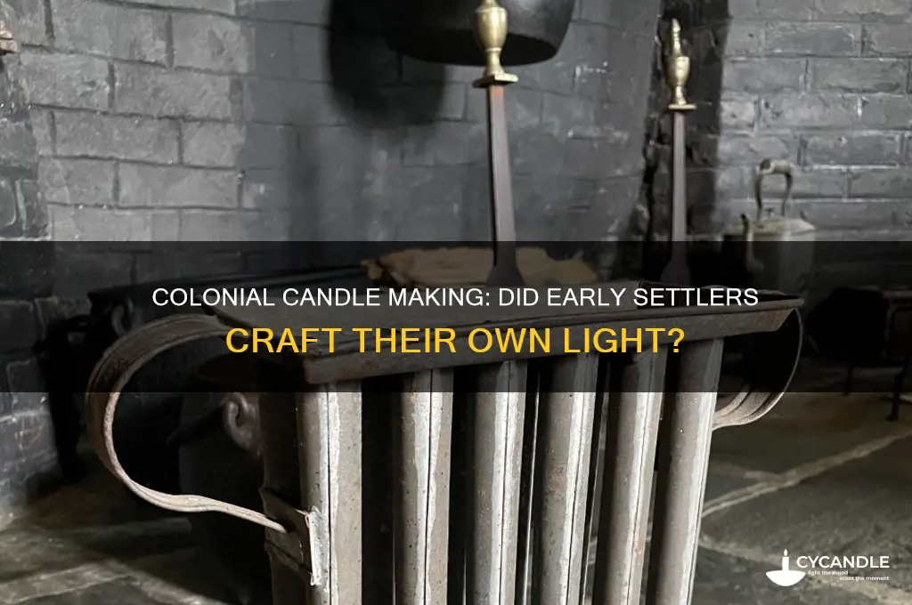 did colonists make the candles