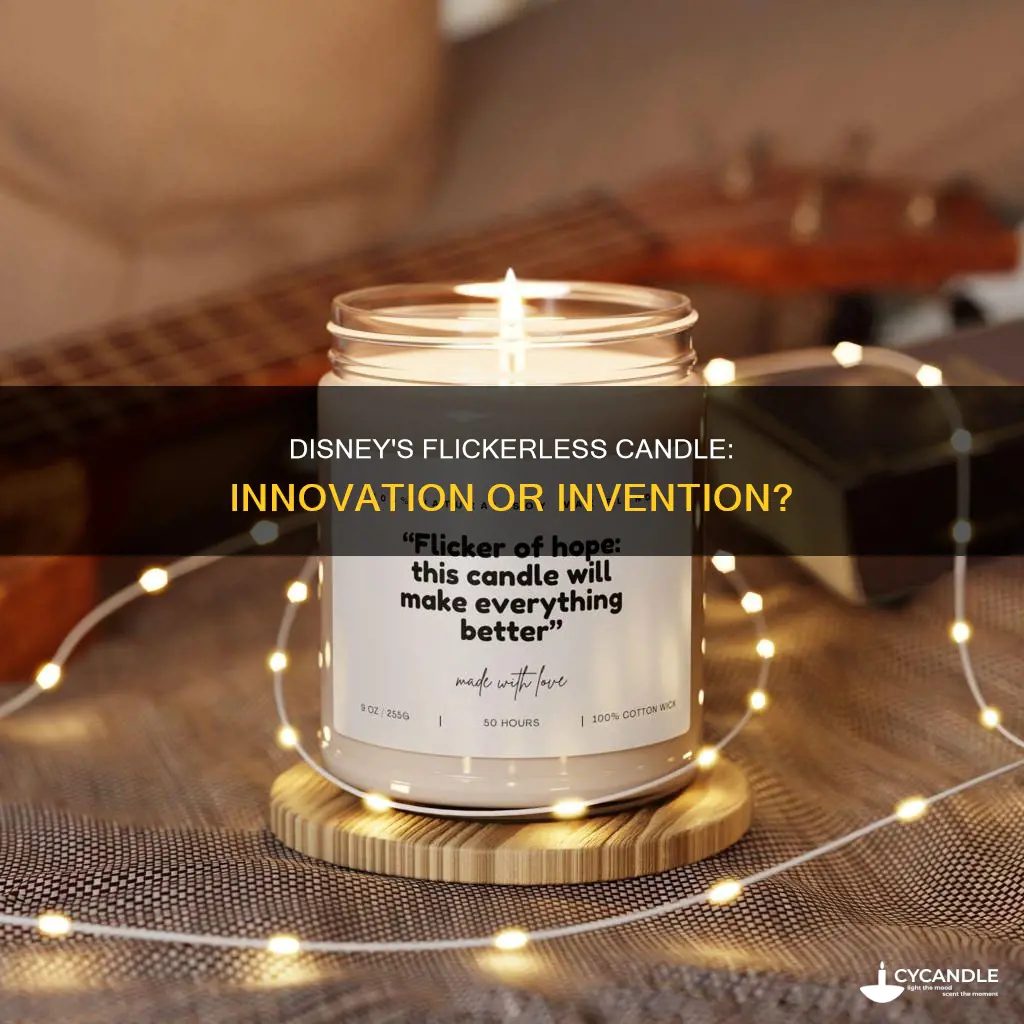 did disney invent the flickerless candle