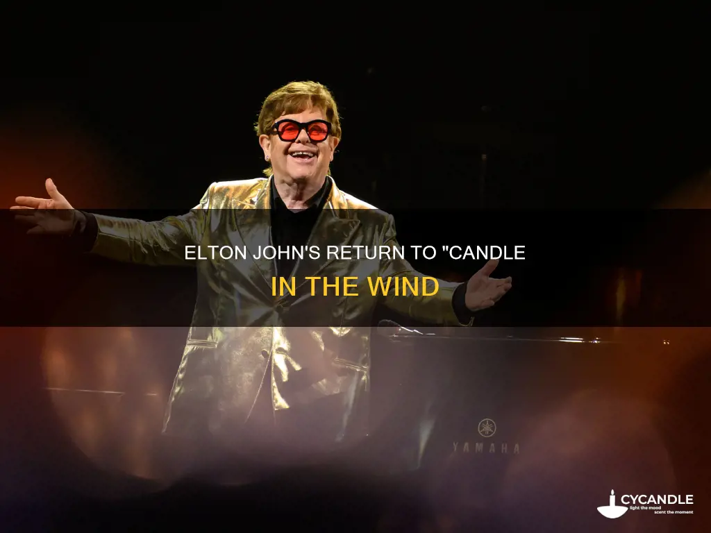 did elton john ever sing candle in the wind again
