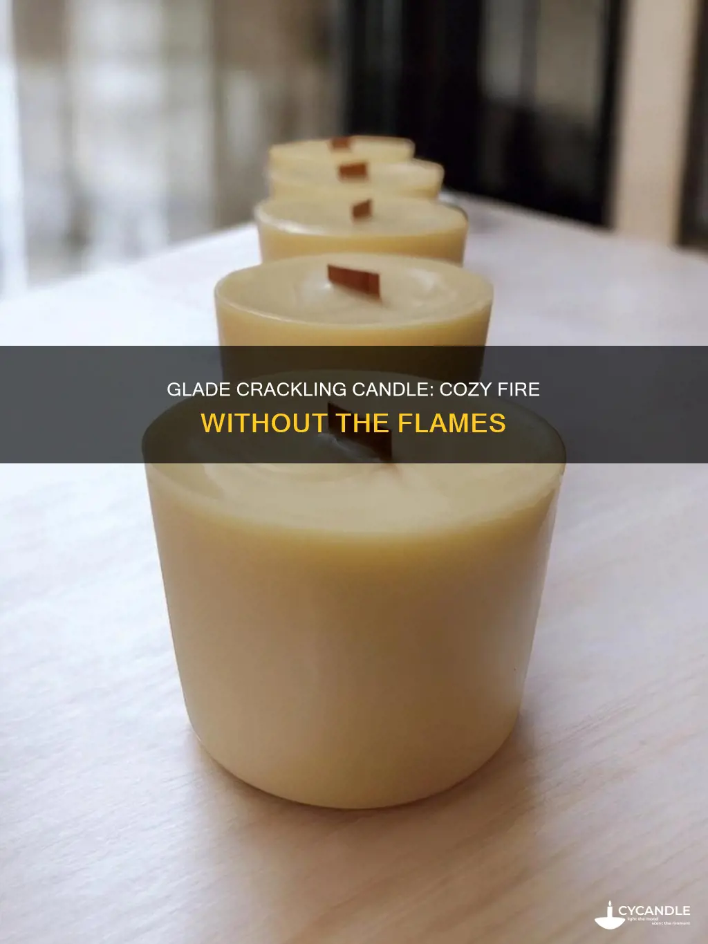 did glade have a candle that crackles like a fire