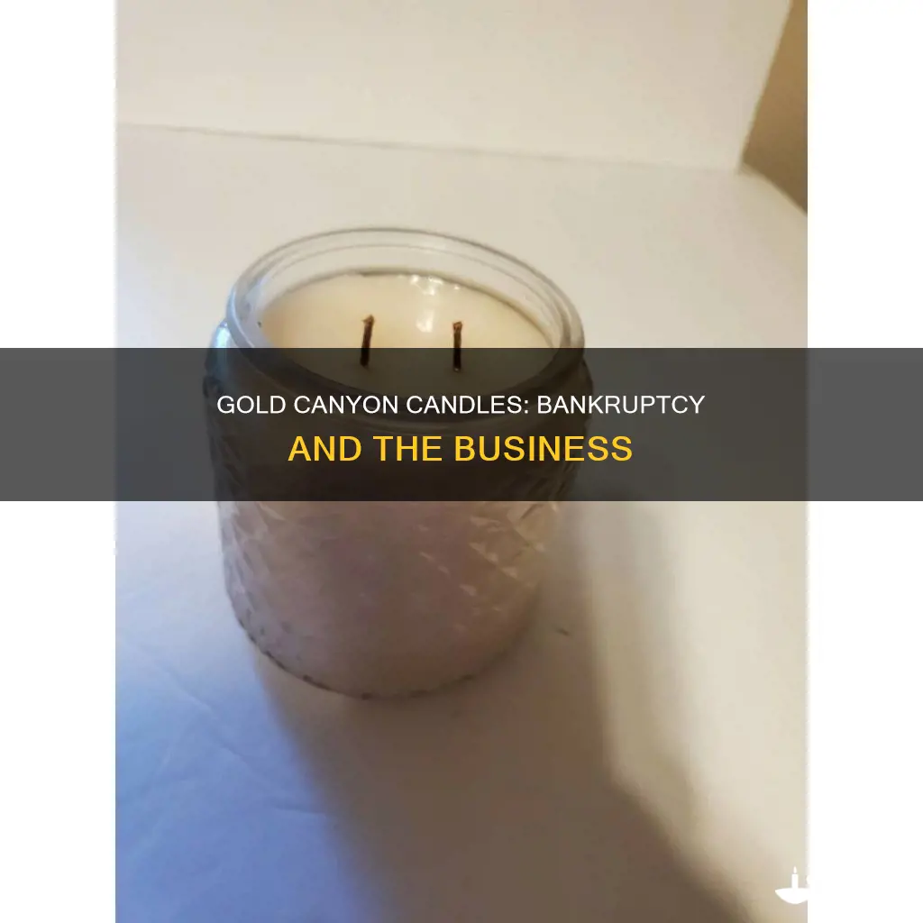 did gold canyon candles go bankrupt