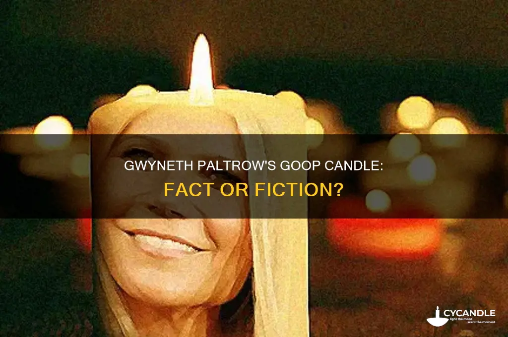 did gwyneth paltrow make a candle