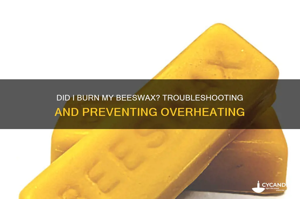 did i burn my beeswax