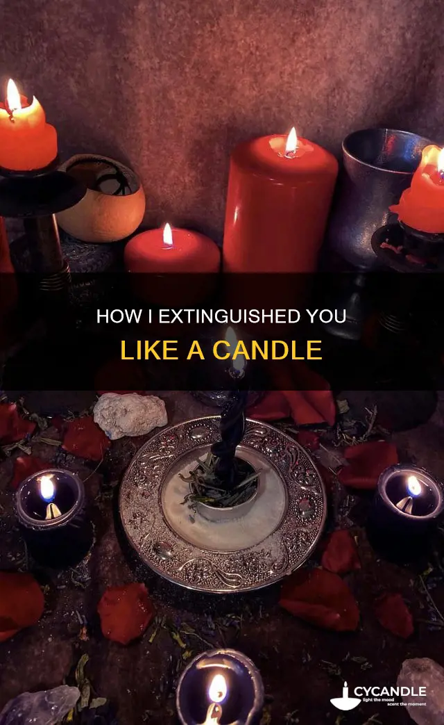 did i really just blow you out like a candle