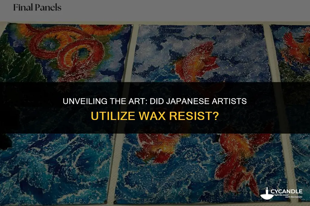did japanese use wax resist