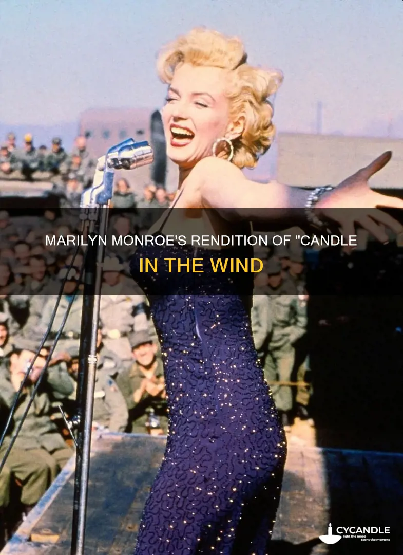 did marilyn monroe sing candle in the wind