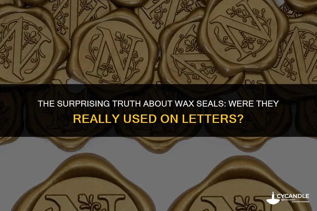 did people use wax seals on letters themselves