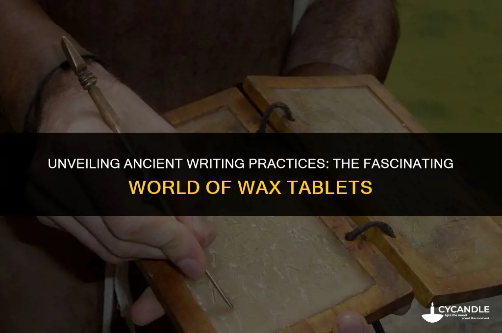 did people used to write on wax