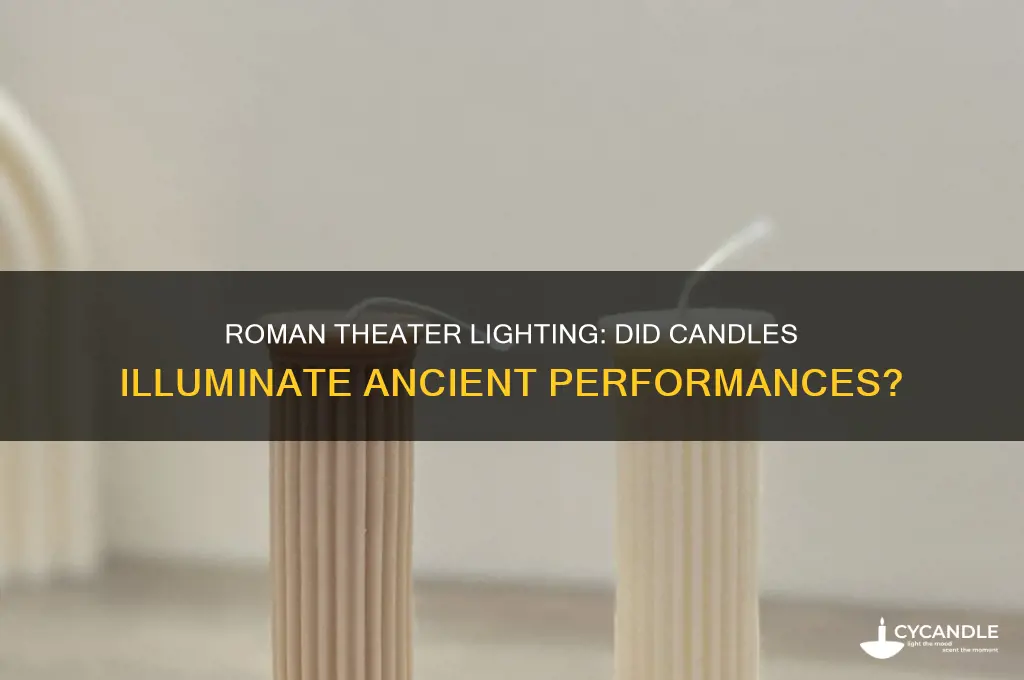 did romans use candles in theater
