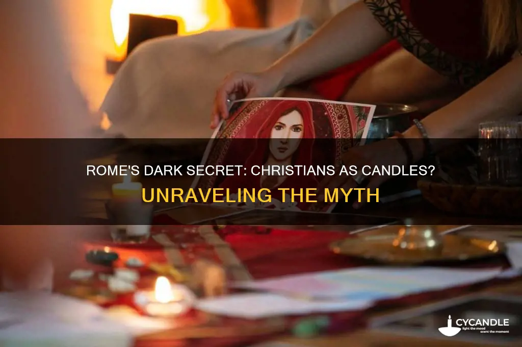 did rome make christians into candles