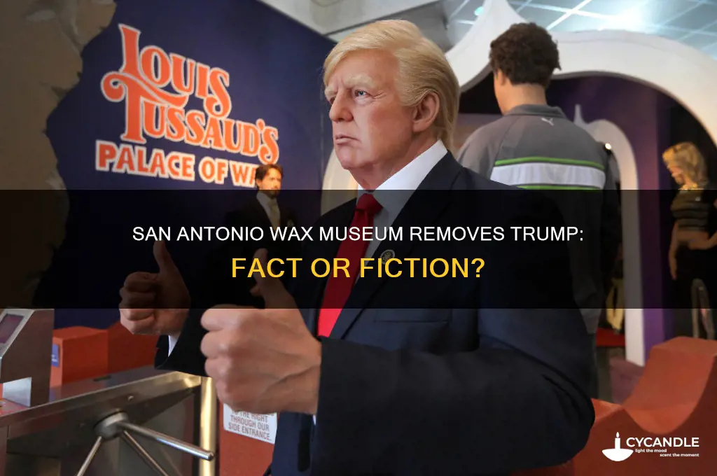 did san antonio wax museum remove trump