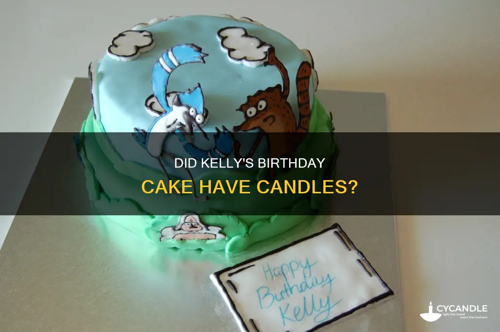did the cake have candles kellys birthday the office