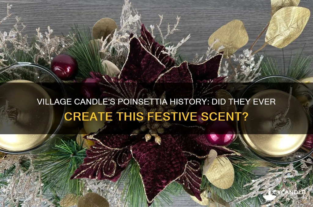 did village candle make a poinsettia candle in the past