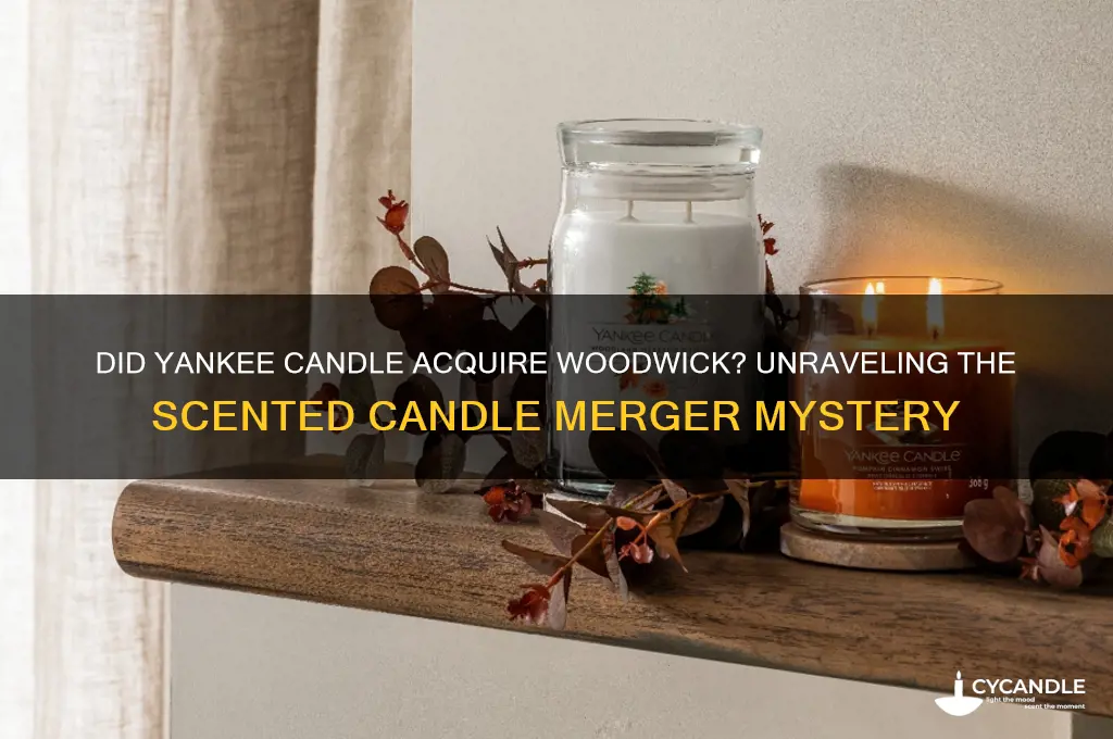did yankee candle buy woodwick