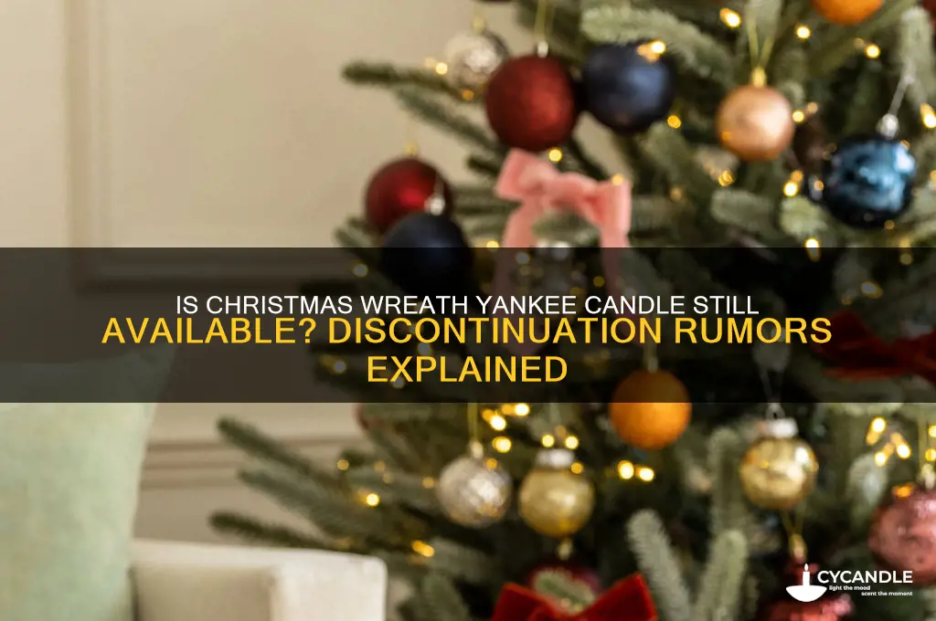 did yankee candle discontinue christmas wreath