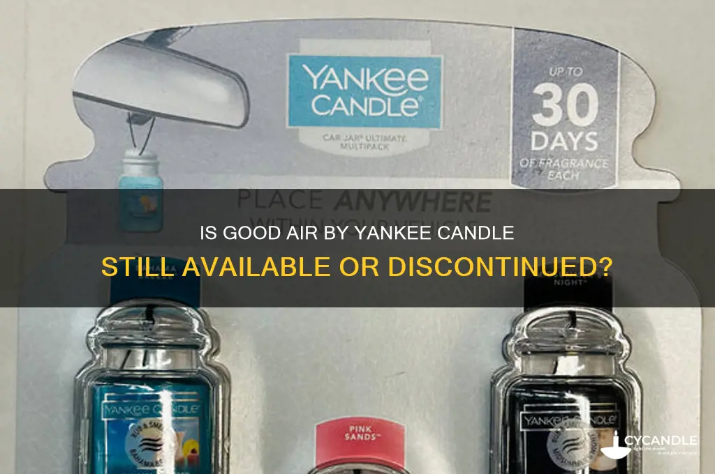 did yankee candle discontinued good air