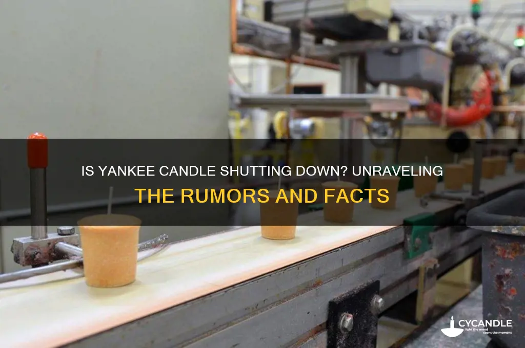 did yankee candle shutdown