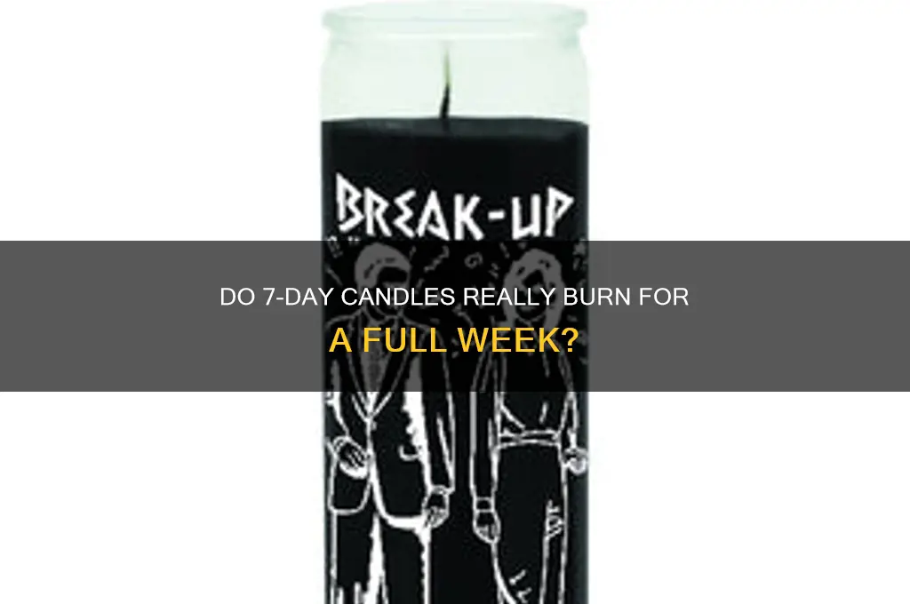 do 7 day candles burn for 7 days