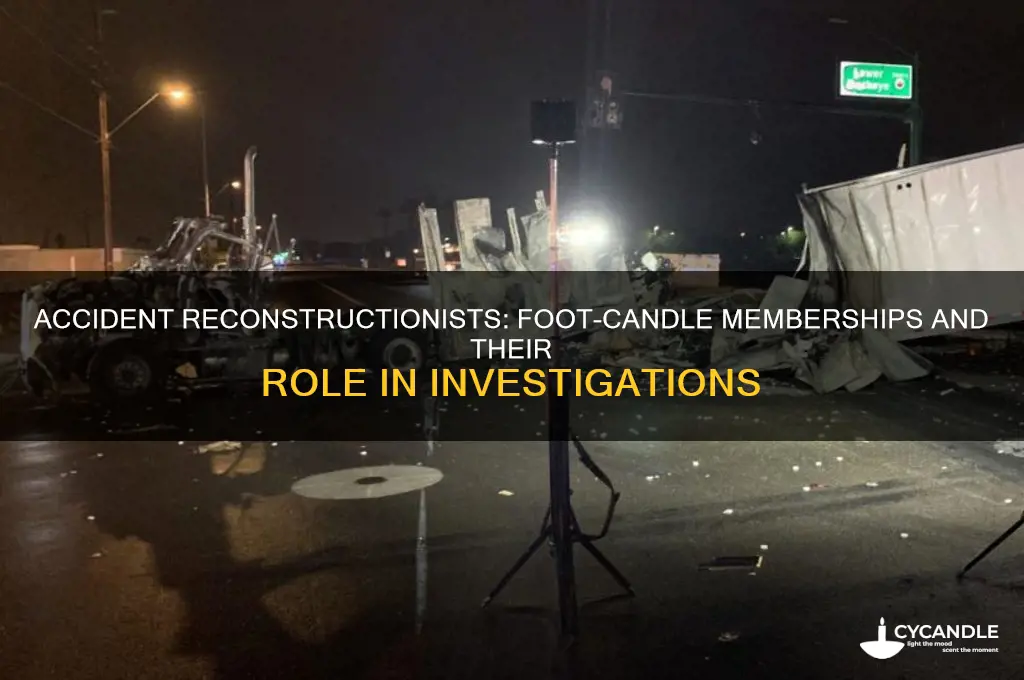 do accident reconstructionists use memberships in foot-candles