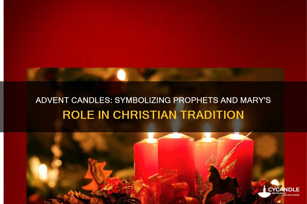 do advent candles stand for prophets and mary