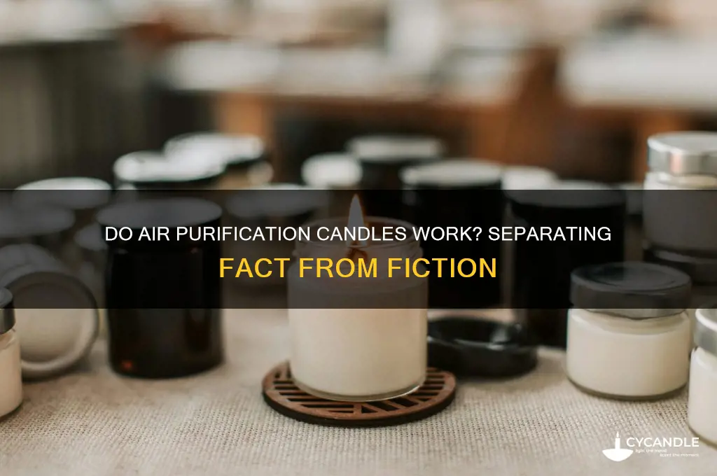 do air purification candles work