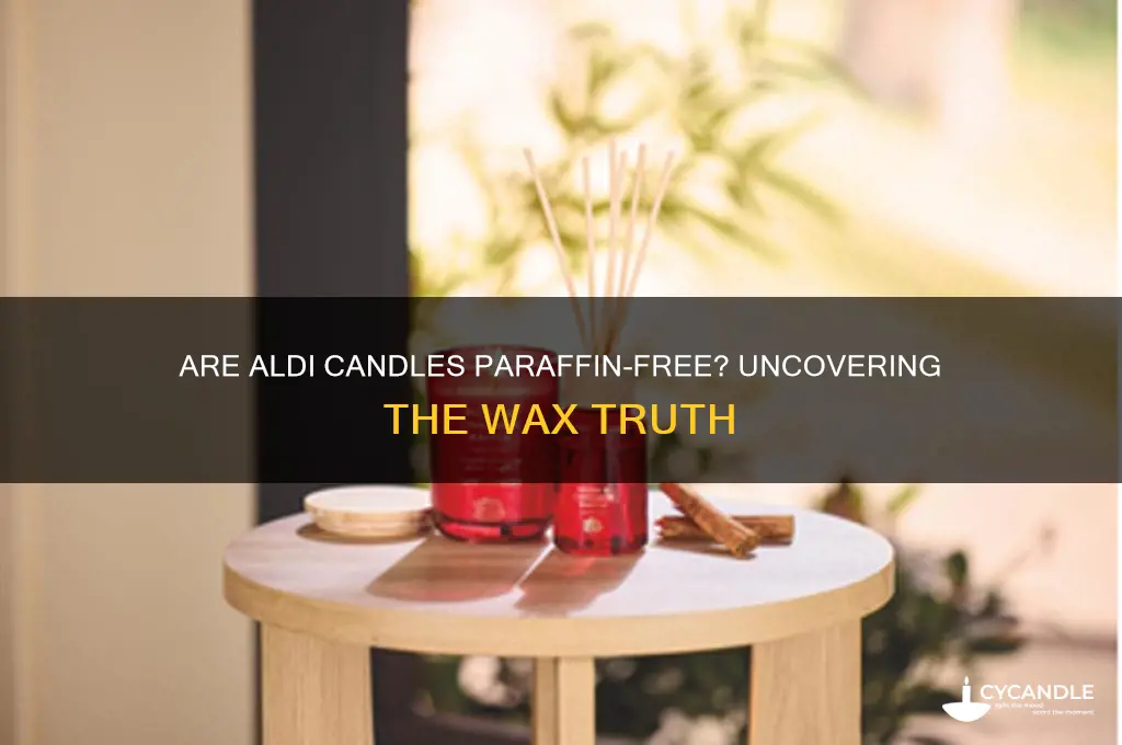 do aldi candles contain paraffin