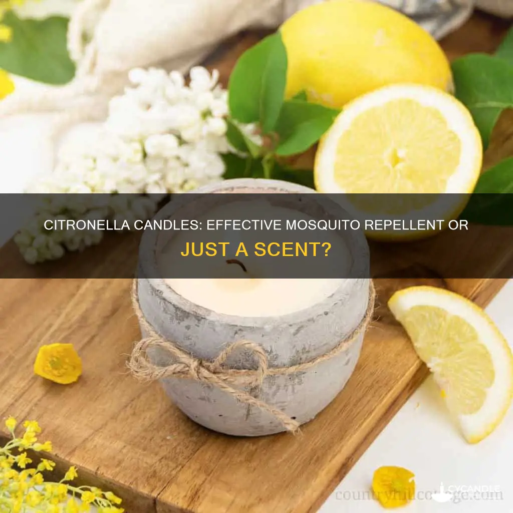 do all citronella candles repel mosquitoes
